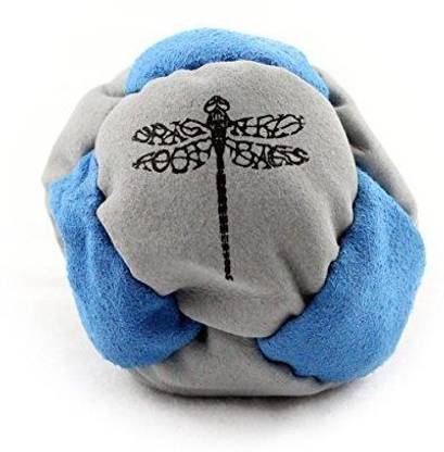 Dragonfly Footbags Dragonfly Footbags Light Blue and Grey
 Pogo 8 Panel Sand Filled (Hacky Sack)