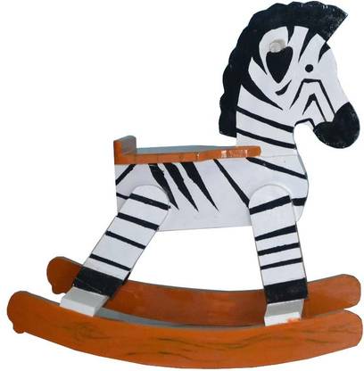JK ROCKING HORSE ZEBRA Cart Non Battery Operated Ride On