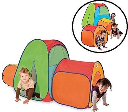 Pigloo Pop Up Tent & Tunnel Play Set for Kids