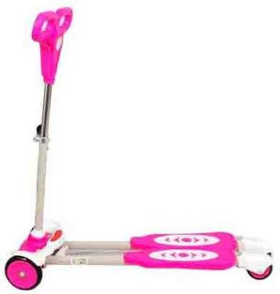 ODDEVEN Four Wheel Y Fliker Folding Skate Scooter Pink