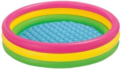 A R ENTERPRISES MULTICOLOR RUBBER BATH TUB FOR KIDS (LARGE)