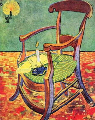 THE MUSEUM OUTLET The Museum Outlet - Paul Gauguin's chair by Van Gogh, Stretched Canvas Gallery Wrapped. 16x20" Canvas 20 inch x 16 inch Painting