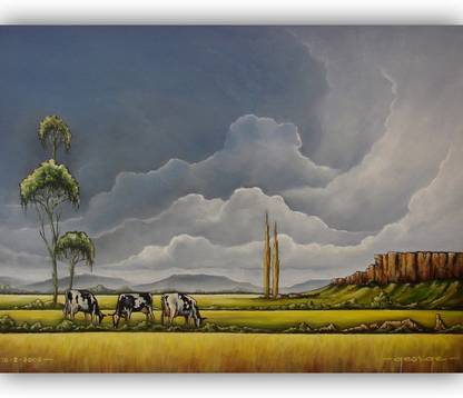 Vitalwalls With Frame Canvas 17 inch x 24 inch Painting