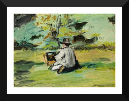 Tallenge - Paul Cézanne - A Painter At Work - Framed A3 Size Poster Paper Print