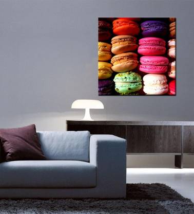 Tallenge Christmas Collection - Colourful Macaroons - Gallery Wrap Canvas Art