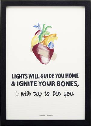 Look What Happened FIX YOU Canvas 12.5 inch x 9 inch Painting