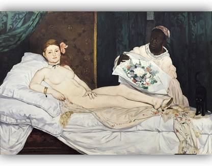 Vitalwalls Olympia Manet, Edouard (183283) Canvas 8 inch x 11.9 inch Painting