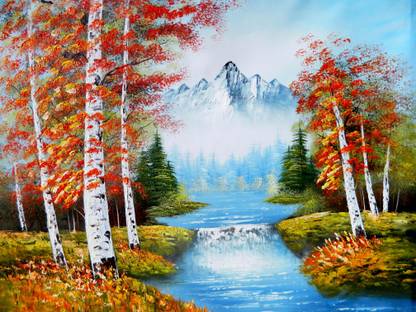 Elegance AWESOME BEAUTIFUL LANDSCAPE Canvas 42 inch x 56 inch Painting