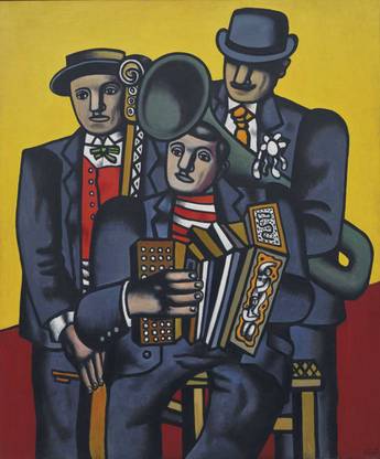 Tallenge - Fernand Léger - The Three Musicians - Large Size Unframed Canvas 24 inch x 20 inch Painting
