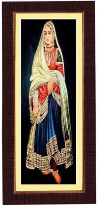 Janki Rajasthani Culture Wall picture Canvas 17.72 inch x 8.07 inch Painting