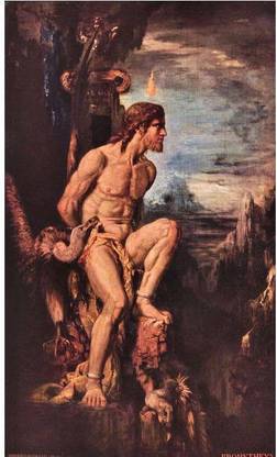 SnapGalaxy Art Panel - Prometheus by Gustave Moreau