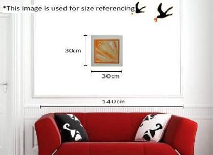 eStudio Light Orange Mural Ganesha Canvas 11.811 inch x 11.811 inch Painting