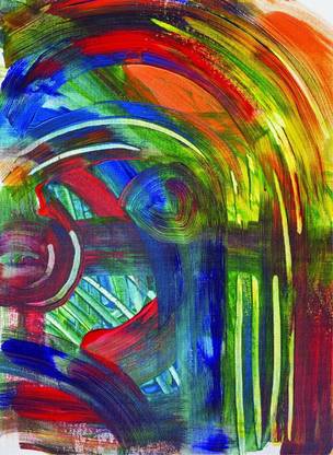 Vitalwalls Abstract Digital Reprint 32.32 inch x 23.6 inch Painting