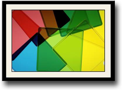 Artifa Colored glass Canvas 10 inch x 14 inch Painting