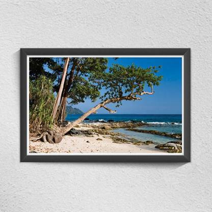 Pics And You Beachside View 6 Digital Reprint 12 inch x 18 inch Painting