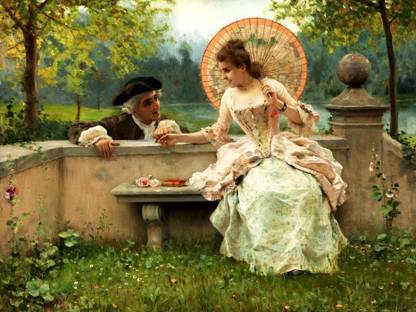 Faim Canvas Romantics Print 30x22 Frameless Canvas 22 inch x 30 inch Painting