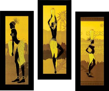 MLH Handicraft Vastu Series Royal Touch Matt Taxtured Print Canvas 15 inch x 6 inch Painting