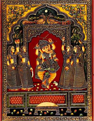 Harmony Arts Thanjavur(Tanjore) painting Canvas 20 inch x 15 inch Painting
