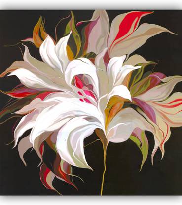 Vitalwalls Abstract Painting Premium Canvas Art Print Canvas 12 inch x 12 inch Painting