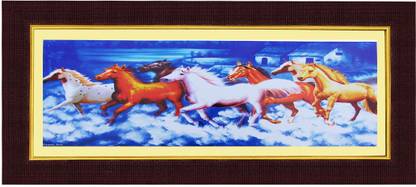 Janki 7 Running Horse Wall Picture Digital Reprint 8.0708661417 inch x 17.716535432999997 inch Painting