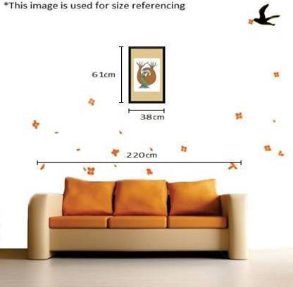 Cubit Homes Gond Art 24 inch x 15 inch Painting