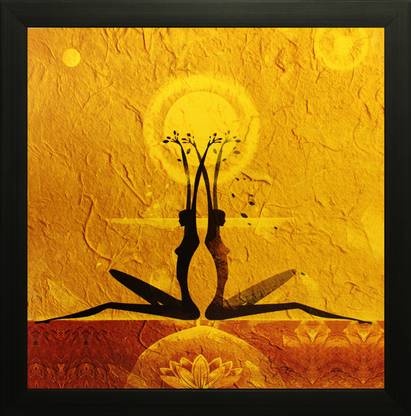 saf Textured Print with UV Canvas 14 inch x 14 inch Painting