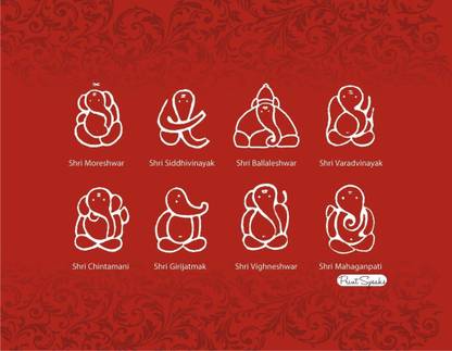 Ashtavinayak Canvas Art