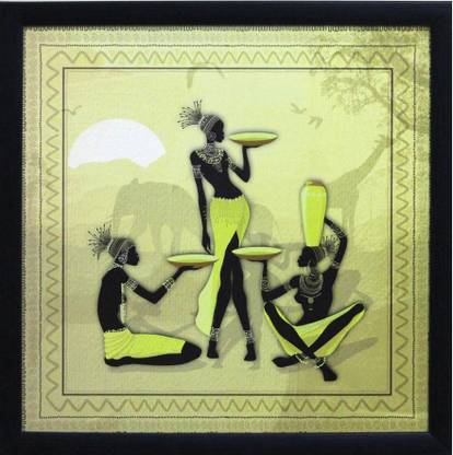 Tribal Ladies Group Fine Art Print