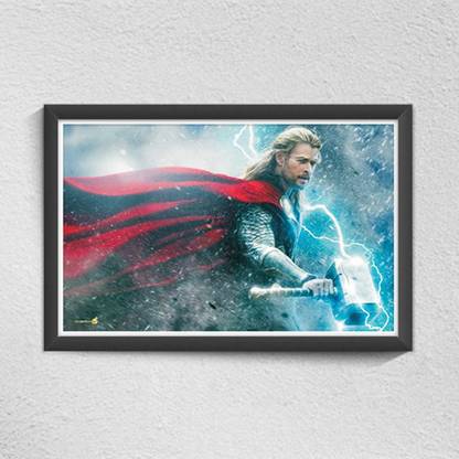 Pics And You Thor Lightning Digital Reprint 12 inch x 18 inch Painting