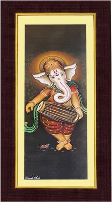 Janki Textured wall picture Canvas 17.72 inch x 8.07 inch Painting