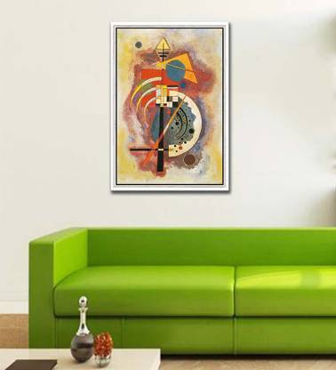Tallenge Modern Masters Collection - Hommage a Grohmann By Wassily Kandinsky - Ready To Mount Gallery Wrap Canvas 15 inch x 10 inch Painting