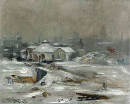 artangle Eduard Manet - The Railway Station of Sceaux, 1870 Art Print Digital Reprint 15 inch x 12 inch Painting