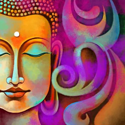 Art Factory Buddha Painting Canvas 16 inch x 16 inch Painting