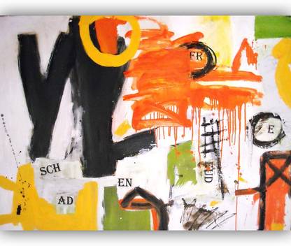 Vitalwalls Abstract Painting Premium Canvas Art Print. Canvas 13.07 inch x 17.71 inch Painting