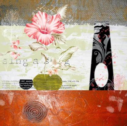 Vitalwalls Abstract Digital Reprint 17.68 inch x 17.7 inch Painting