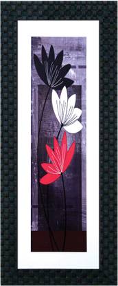 MLH Handicraft Flower With UV Print Digital Reprint 15.25 inch x 6.5 inch Painting