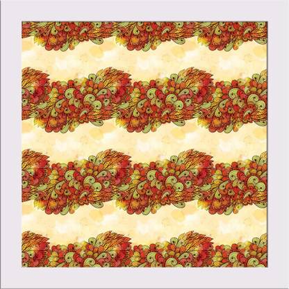 Artzfolio Hand Art Vintage Framed Art Print Digital Reprint 7 inch x 7 inch Painting