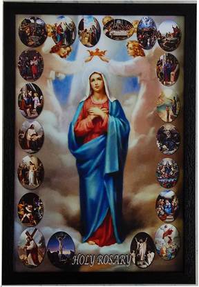 Elegance MOTHER MARY Digital Reprint 19 inch x 13 inch Painting
