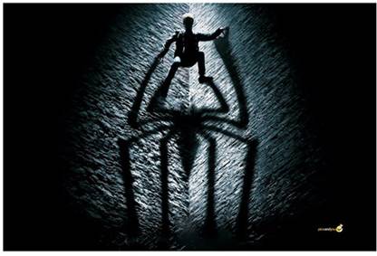 Pics And You Spiderman Dark Shadow Digital Reprint 12 inch x 18 inch Painting