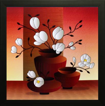 saf Flower Canvas 12 inch x 12 inch Painting