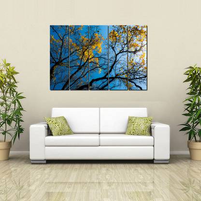 999 Store Yellow Leaves Tree Digital Reprint 30 inch x 52 inch Painting