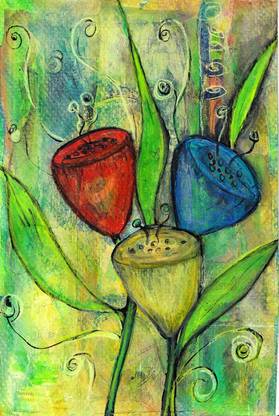 Vitalwalls Abstract Digital Reprint 17.64 inch x 11.8 inch Painting