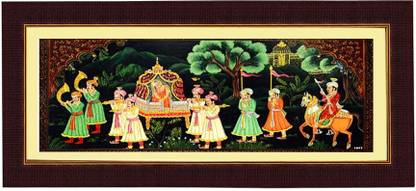 Janki Rajasthani Culture Wall picture Canvas 8.07 inch x 17.72 inch Painting