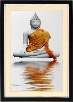 आर्ट न हब Textured Digital UV Printing & Acrylic Glass in front स्याही 22 inch x 16 inch पेंटिंग