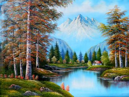 Elegance AWESOME BEAUTIFUL LANDSCAPE Canvas 20 inch x 26.5 inch Painting