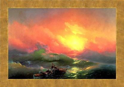 Canvas Classics Ivan-Aivazovsky---The-Ninth-Wave Canvas 26 inch x 22 inch Painting