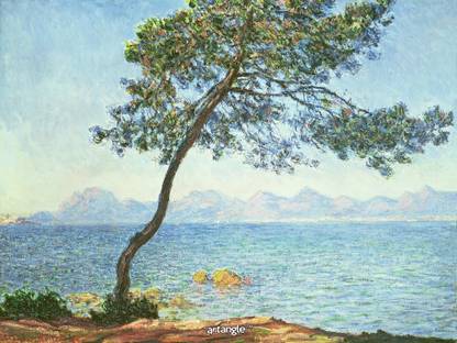 artangle Claude Monet - The Estérel Mountains, 1888 Art Print Digital Reprint 16 inch x 12 inch Painting