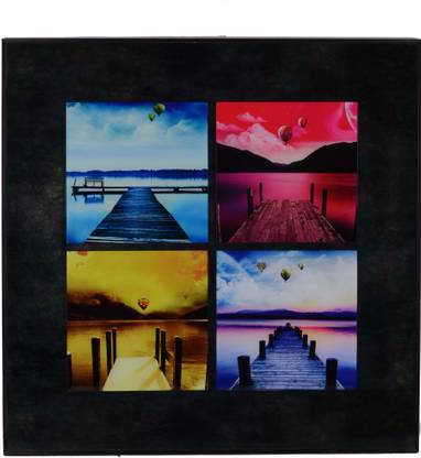 Giftadia Acrylic 34 No - 2 Square Painting - Amazing Nature Digital Reprint 23 inch x 1 inch Painting