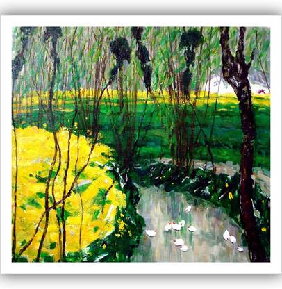 Vitalwalls Premium Art Print. Canvas 21.65 inch x 23.62 inch Painting