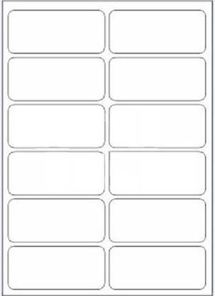 R R Enterprises 12- A4 Size Multi Purpose Self Adhesive Paper Label